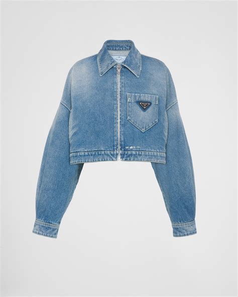 prada denim jacket|Altro.